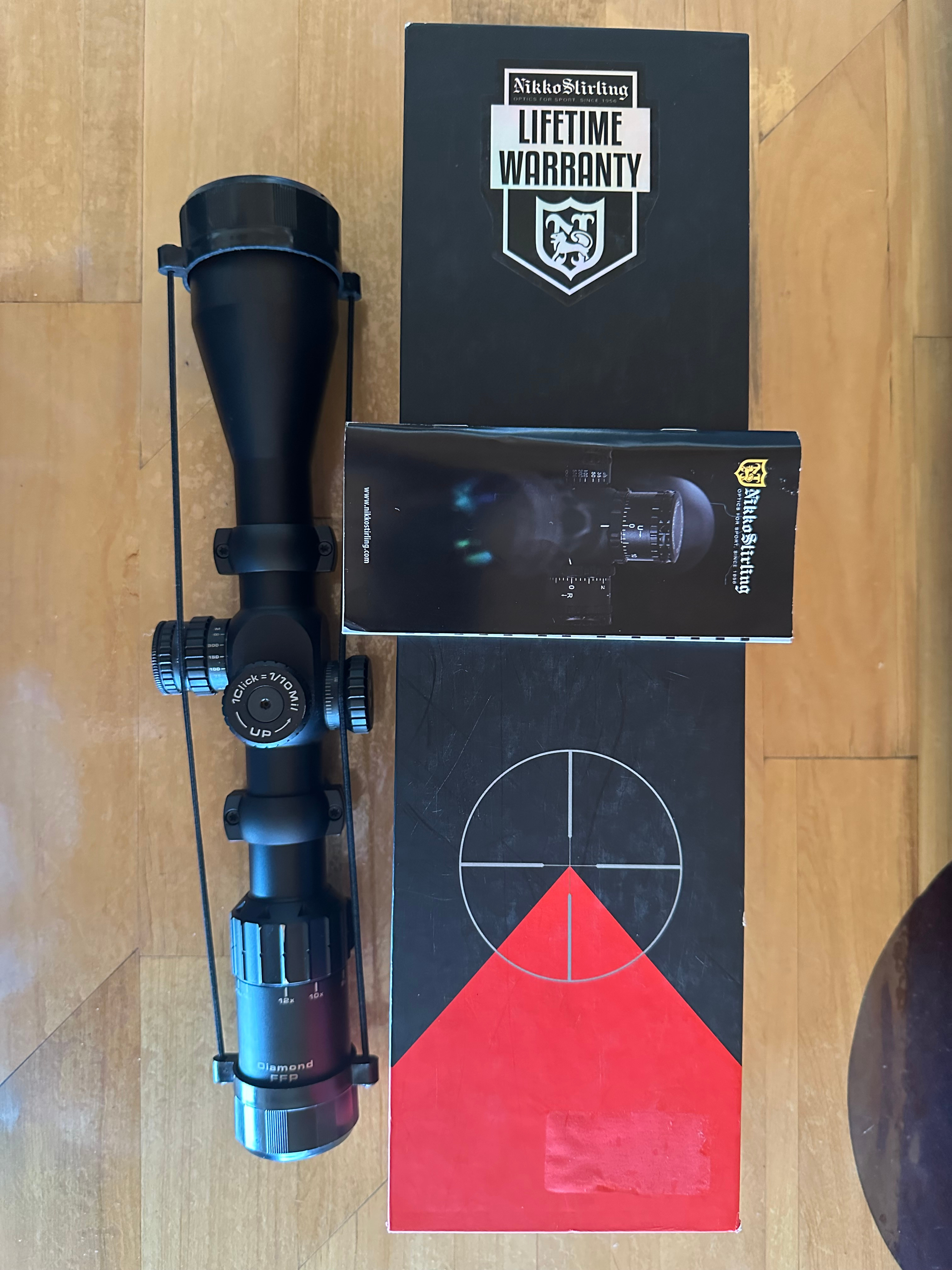Nicko Sterling Diamond FFP 6-24x50 scope