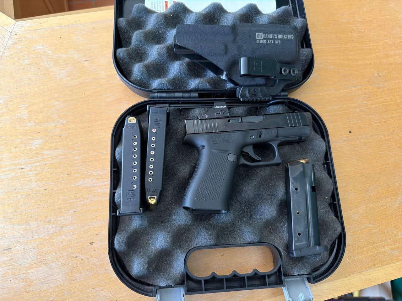 Glock 43X 9mm + 1000 Rounds