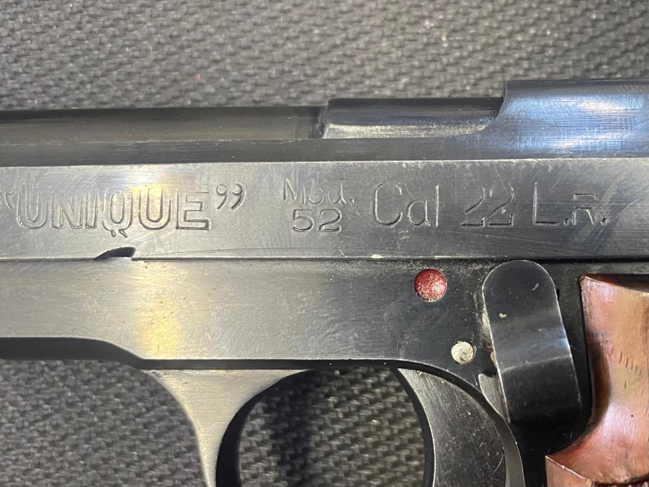 Unique Mod 52 .22 LR Pistol - Image 1